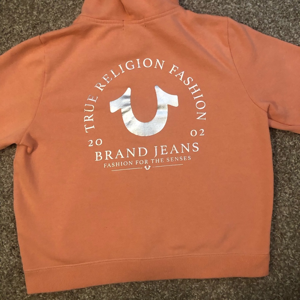 🧡5 for $20🧡 True Religion Orange Zip-Up Hoodie - Picture 2 of 9